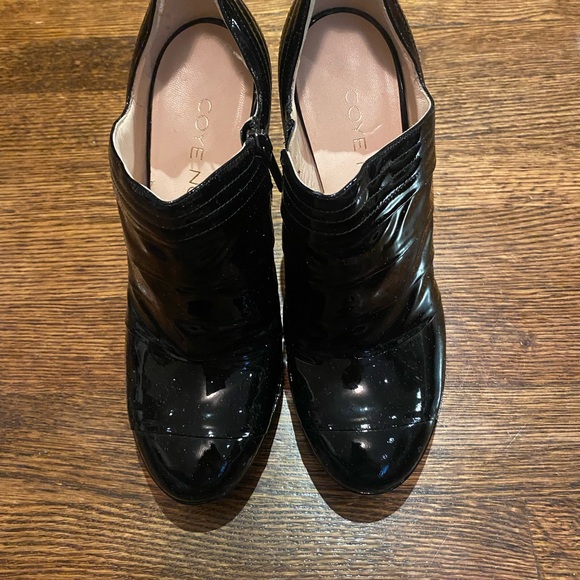 Coye Nokes Black Patent Leather Booties 37 or US 7 - Picture 3 of 5